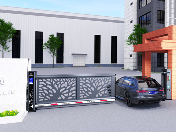 某企業(yè)采用 “安快” 電動(dòng)懸浮門效果圖